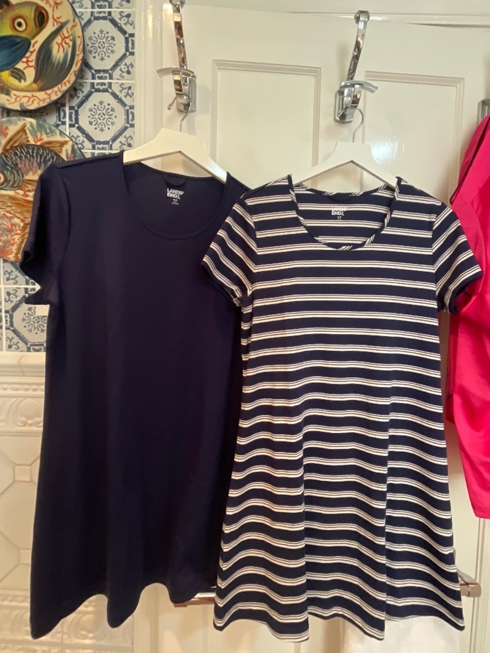 Pair of Lands’ End nightgowns to the knee, MP never worn